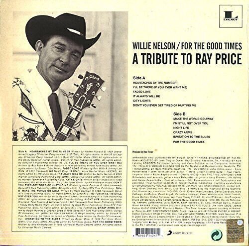 Willie Nelson – For The Good Times: A Tribute To Ray Price (LP) – Roxy ...